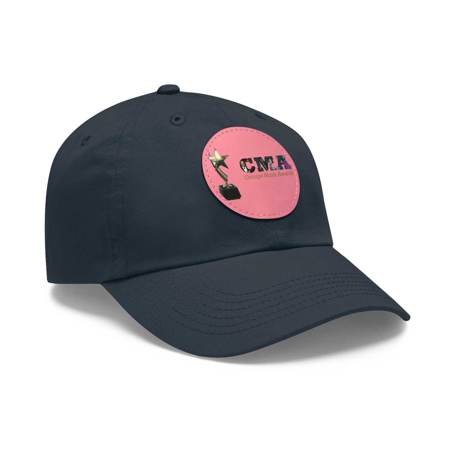 Chicago Music Awards Hat with Leather Patch (Round)