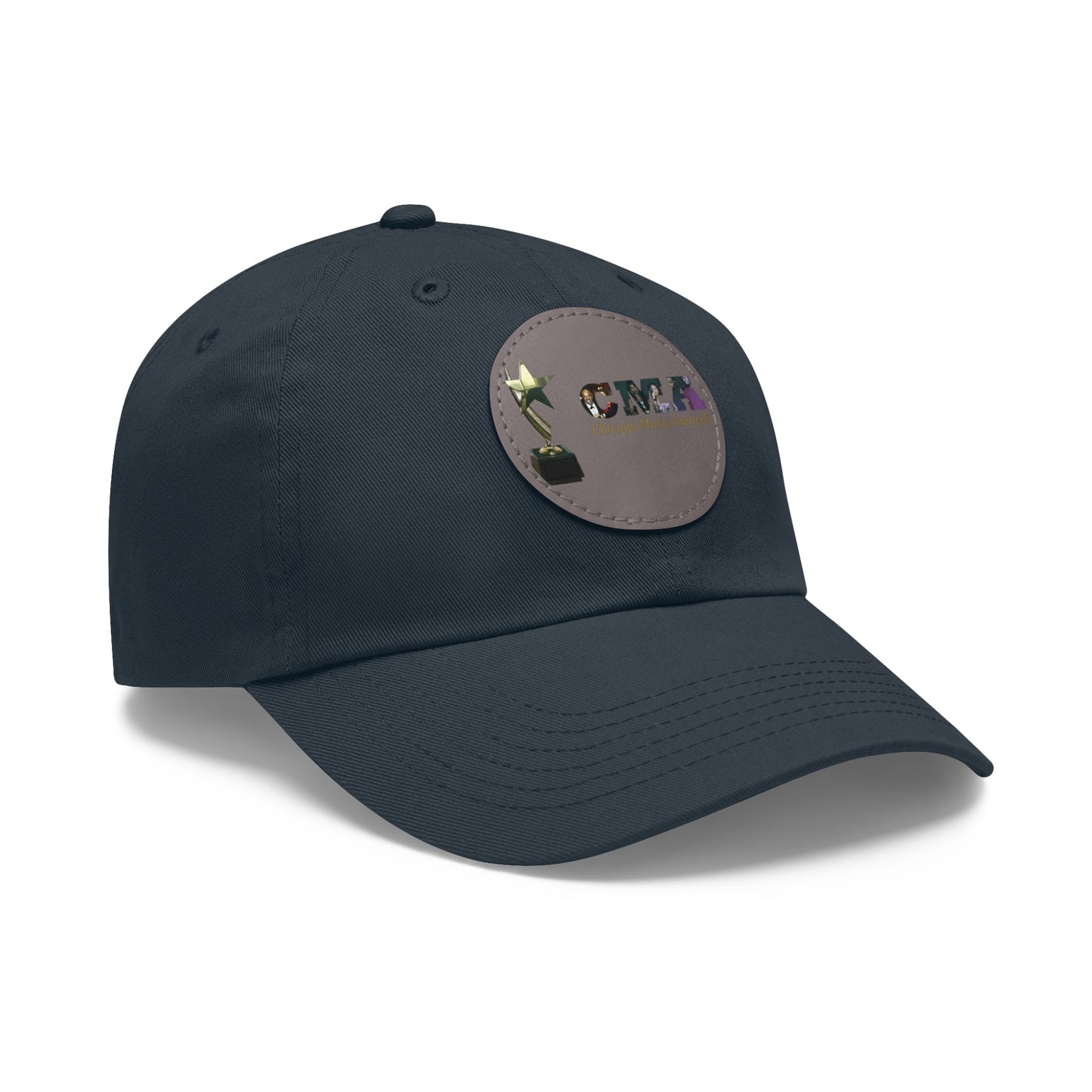 Chicago Music Awards Hat with Leather Patch (Round)