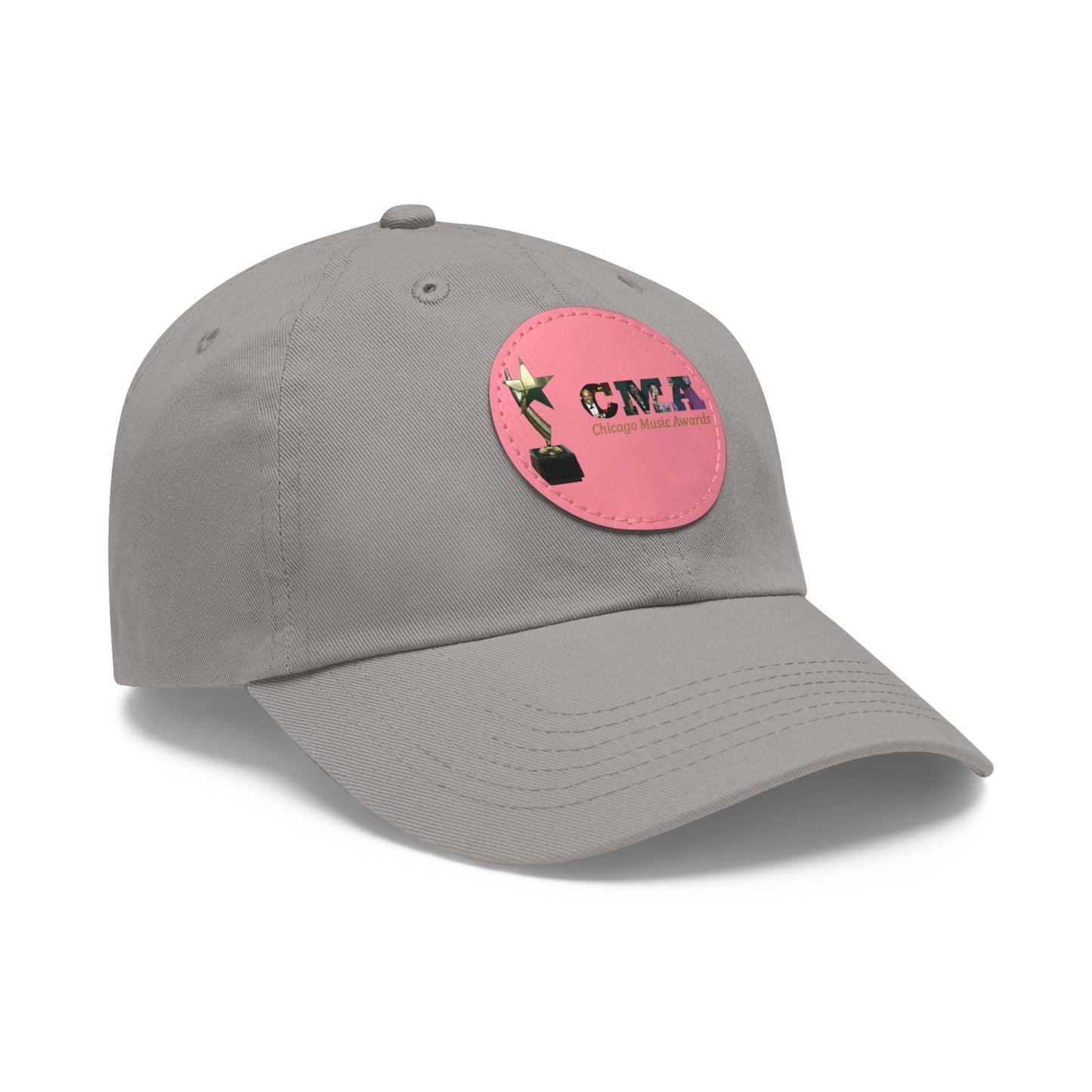 Chicago Music Awards Hat with Leather Patch (Round)