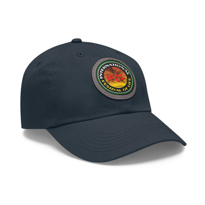 Festival of Life  Hat with Leather Patch (Round)