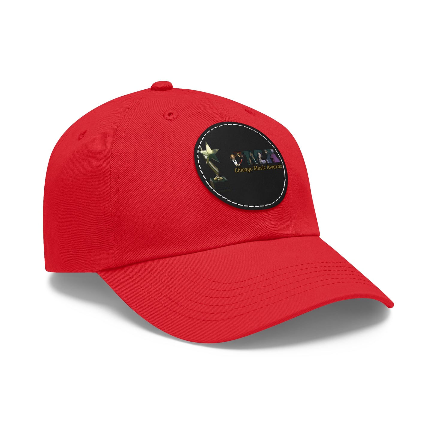 Chicago Music Awards Hat with Leather Patch (Round)