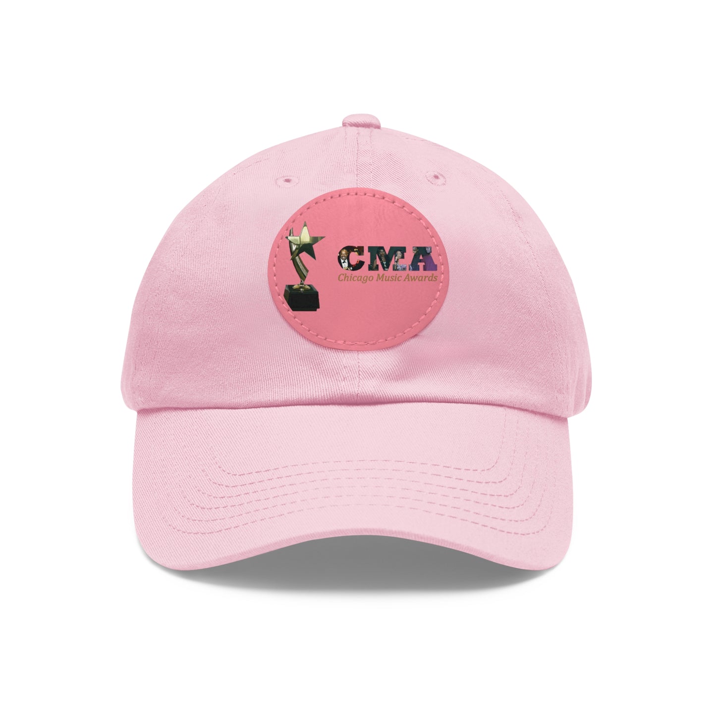 Chicago Music Awards Hat with Leather Patch (Round)