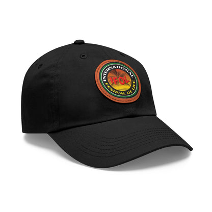 Festival of Life  Hat with Leather Patch (Round)