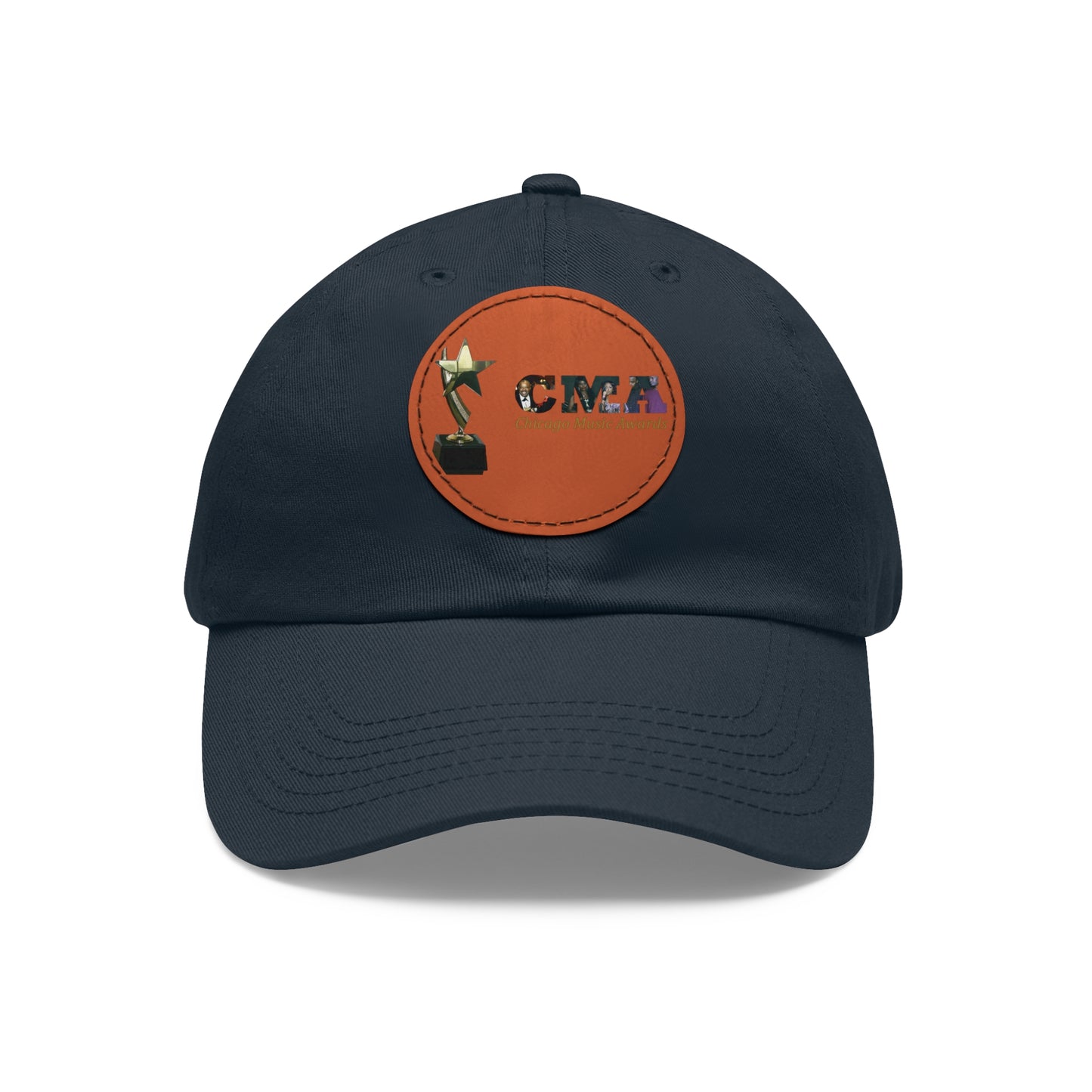 Chicago Music Awards Hat with Leather Patch (Round)