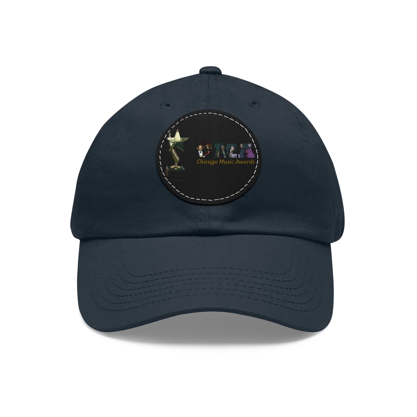 Chicago Music Awards Hat with Leather Patch (Round)