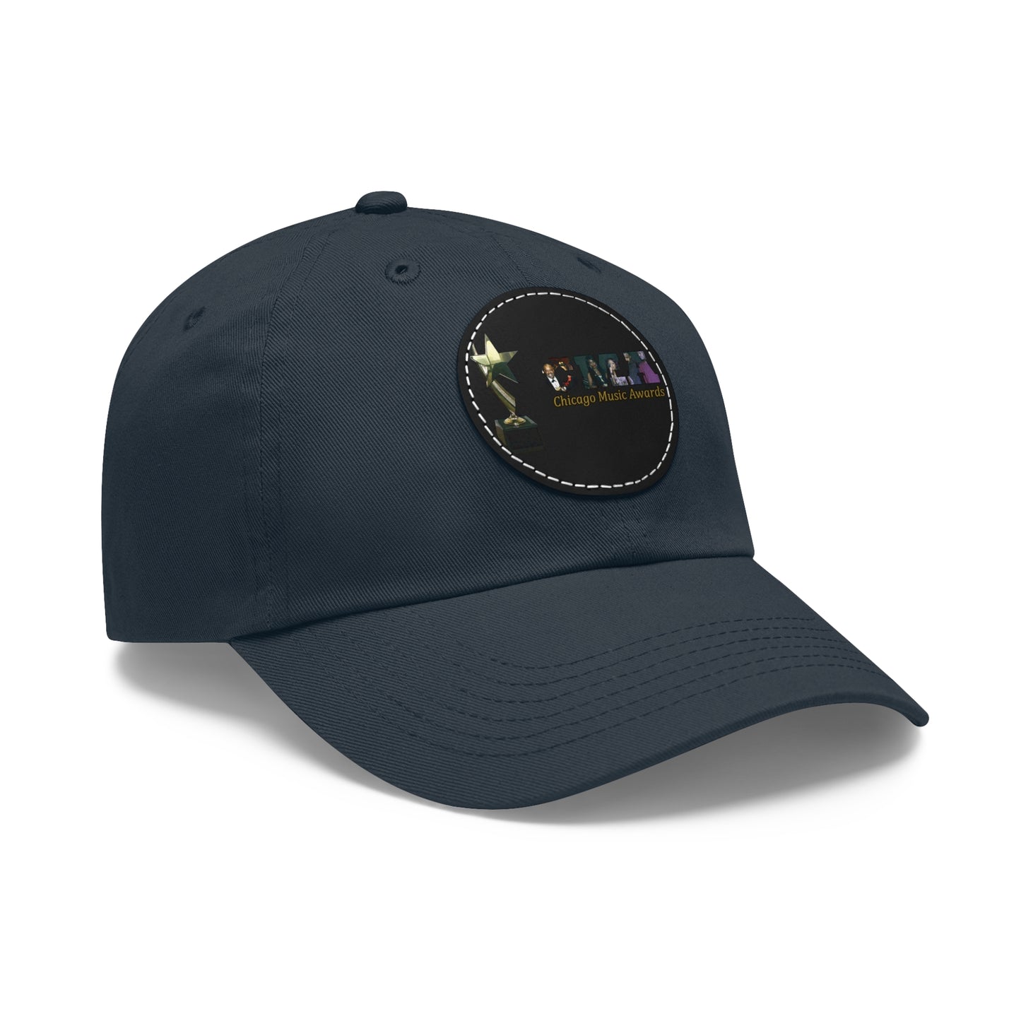 Chicago Music Awards Hat with Leather Patch (Round)