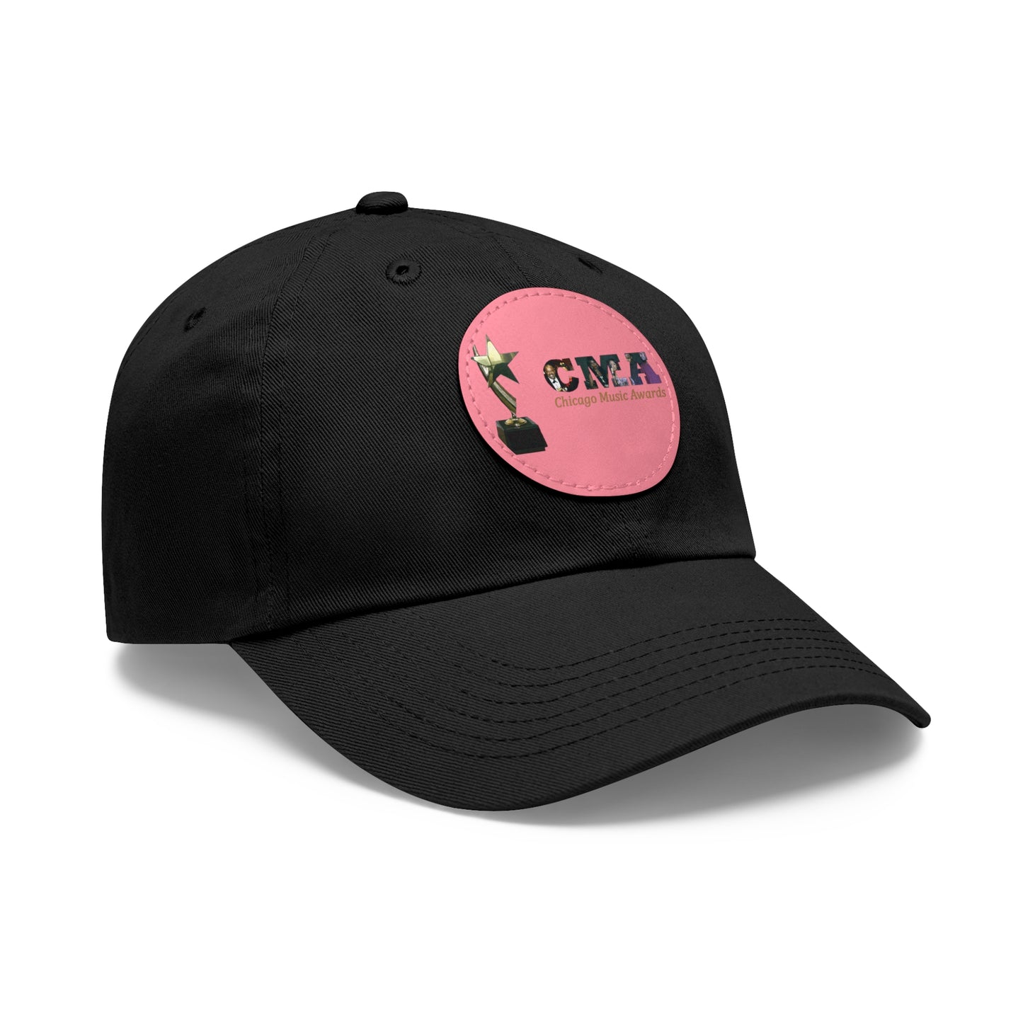 Chicago Music Awards Hat with Leather Patch (Round)