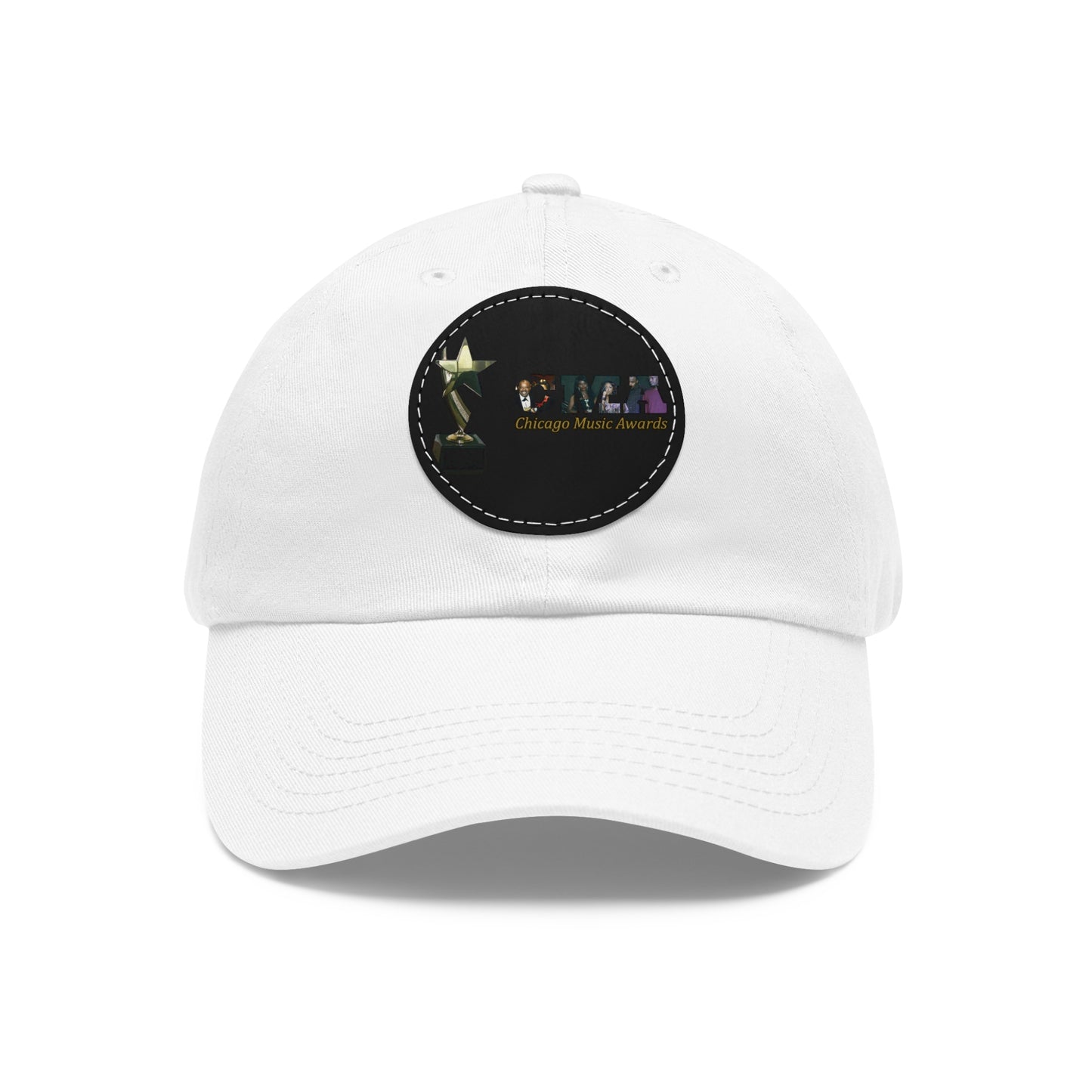 Chicago Music Awards Hat with Leather Patch (Round)