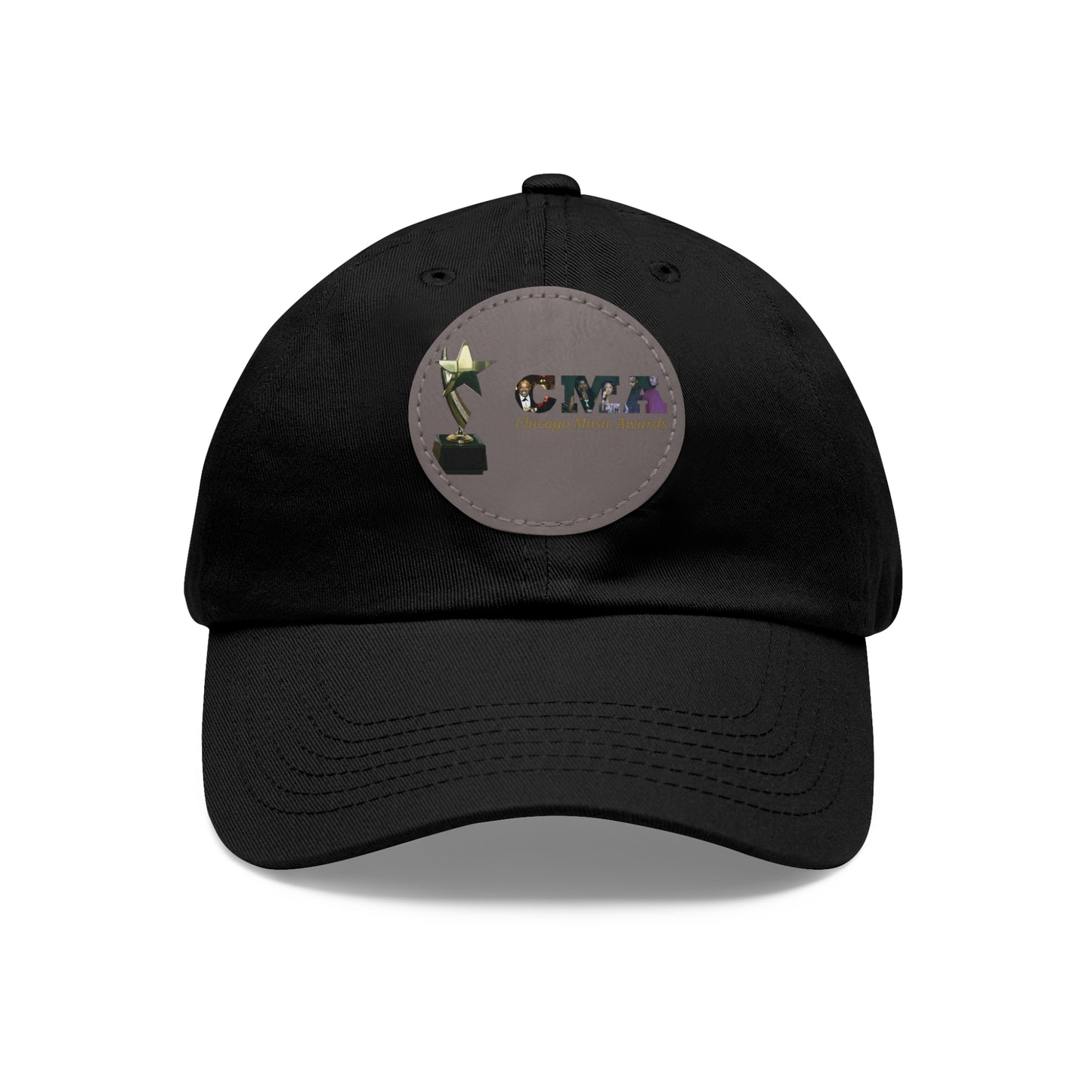 Chicago Music Awards Hat with Leather Patch (Round)