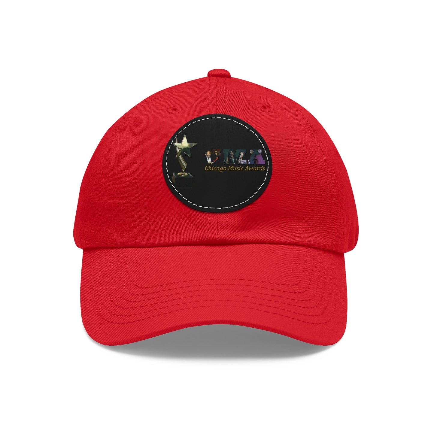 Chicago Music Awards Hat with Leather Patch (Round)