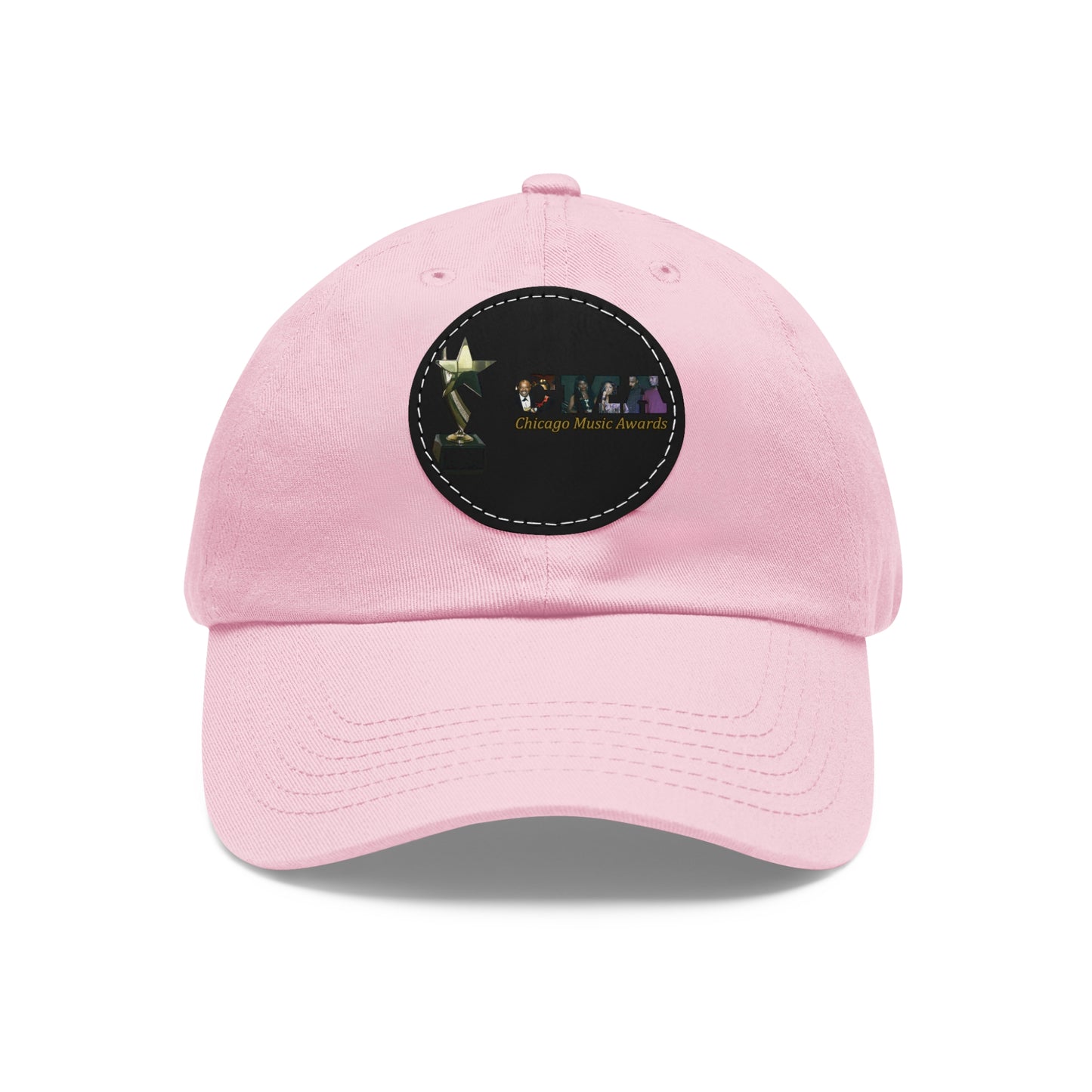 Chicago Music Awards Hat with Leather Patch (Round)