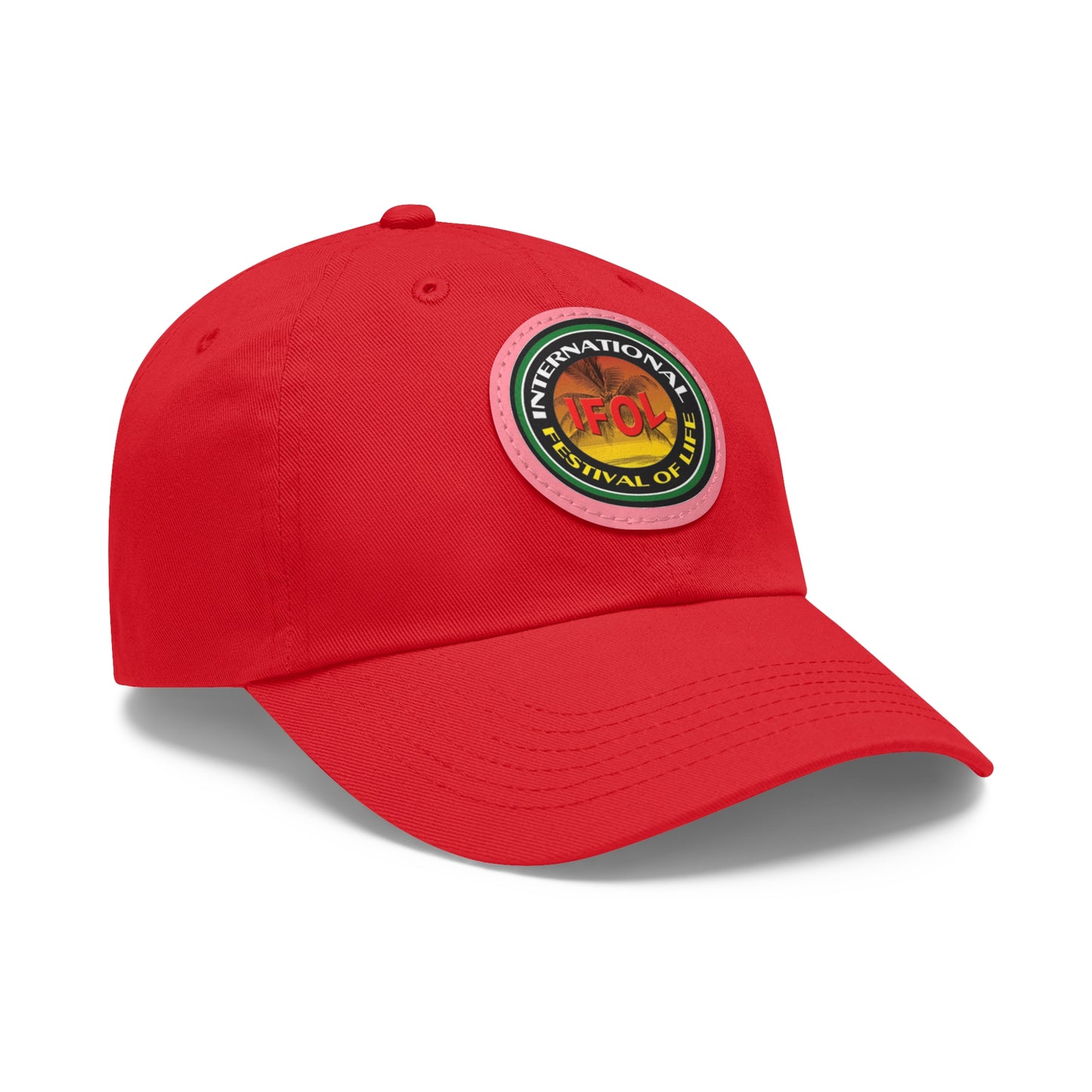 Festival of Life  Hat with Leather Patch (Round)