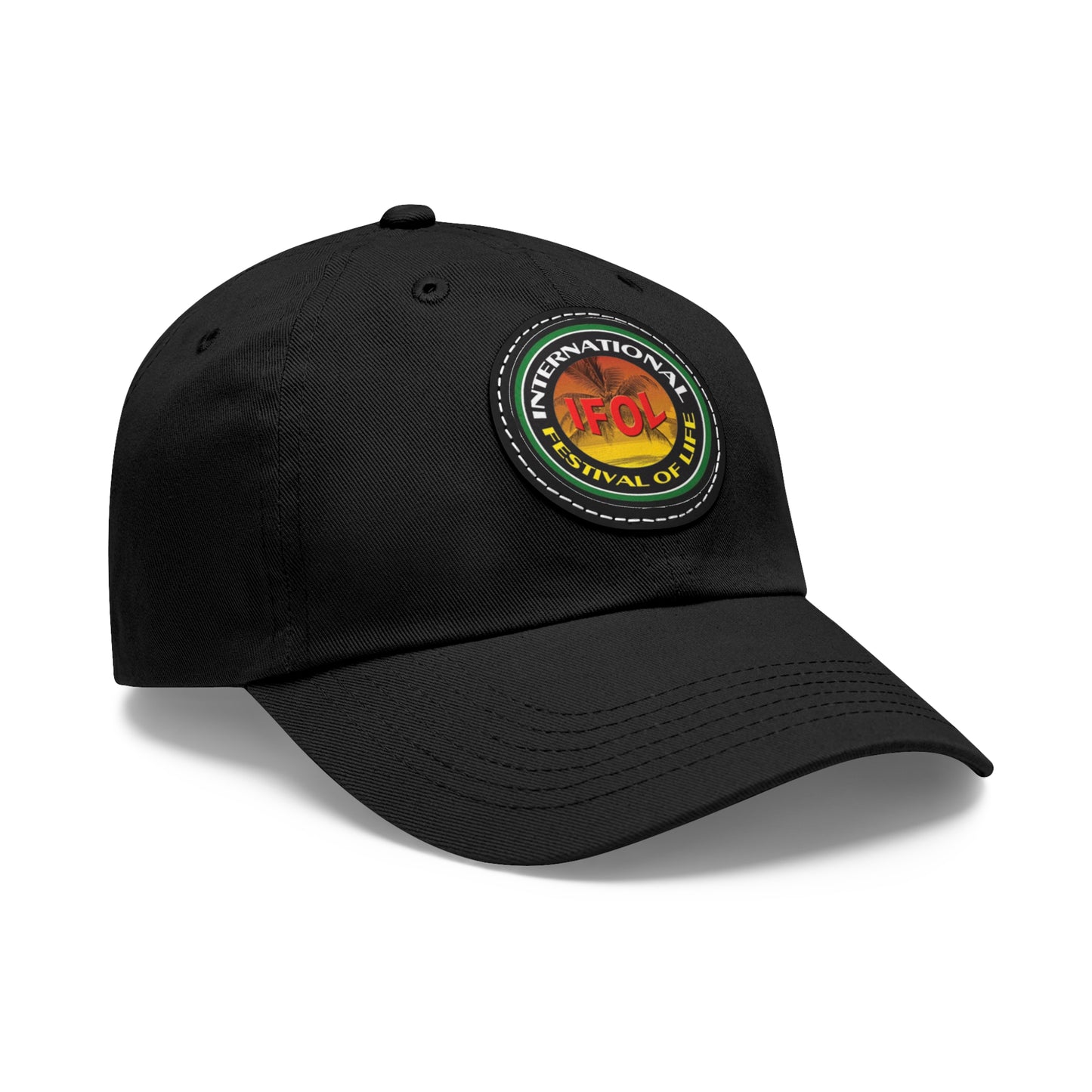 Festival of Life  Hat with Leather Patch (Round)