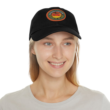 Festival of Life  Hat with Leather Patch (Round)