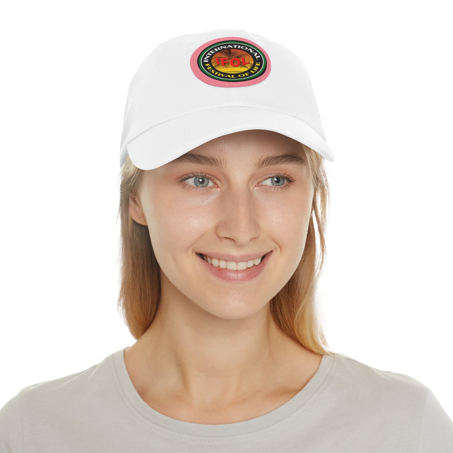 Festival of Life  Hat with Leather Patch (Round)