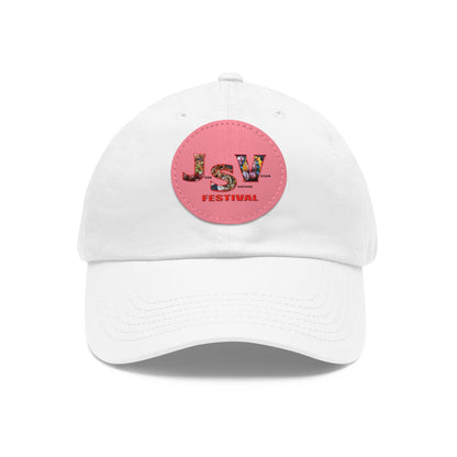 Sombrero JSVFest con parche de cuero (redondo)