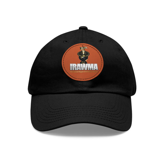 Sombrero IRAWMA con parche de cuero (redondo)