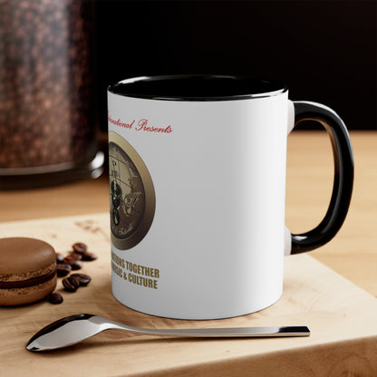 Taza de café con acento internacional de Martin's, 11 oz 