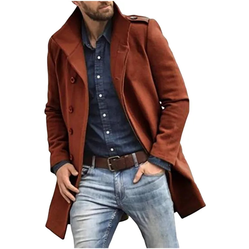 AbriGos HomBres Para Hombre Abrigo De InviErno Sueter CAsual MOda Sueters  Rojos